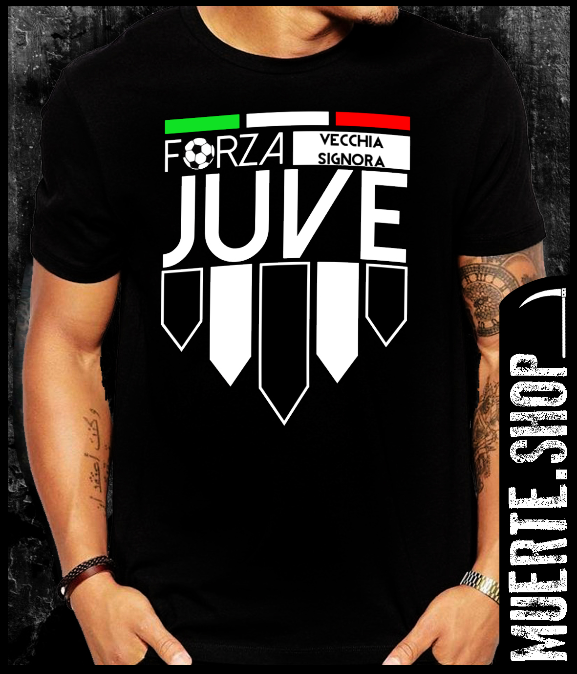 Черна тениска JUVENTUS VECCHIA SIGNORA